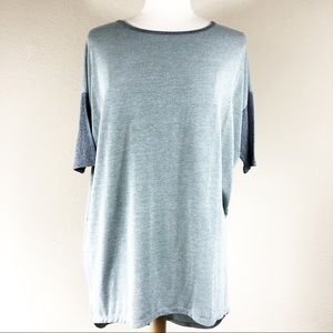 5 for $25! Lularoe Irma Green & Grey Solid Tunic